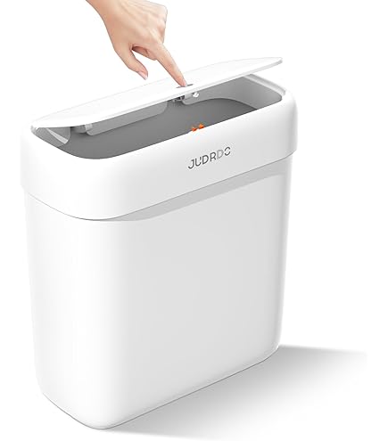 Amazon｜Homie ソフトクローズ四角形ゴミ箱 5L 袋のズレ防止クリップと